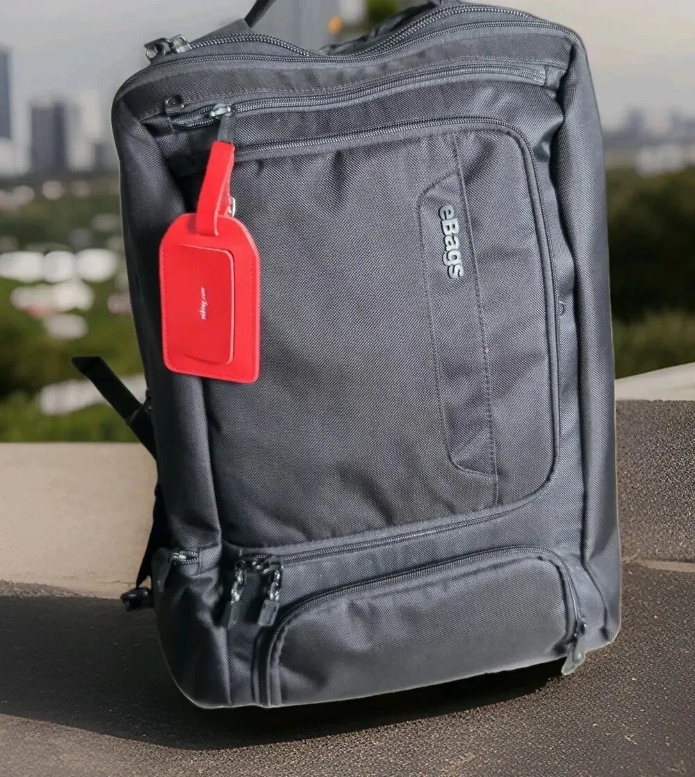 eBags TLS Professional Laptop Backpack Black Orange Travel Bag EB2146-16